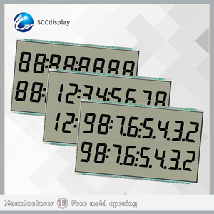 Pantalla LCD de código de segmento Digital personalizable Superior SJXDGN041TN Pantalla de instrumento de dispensador de combustible positivo de temperatura amplia - Product Image 2