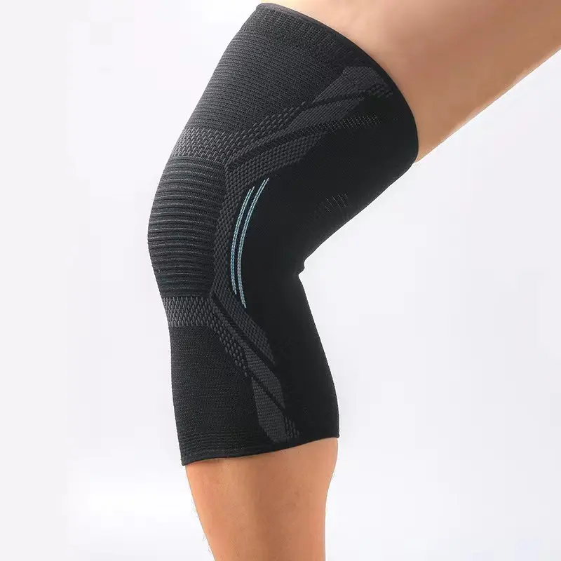 Sport Fitness Bein Protektoren Großhandel gestrickt Nylon Sport Knie Protektoren laufen Knie Kompression Sport Protektoren