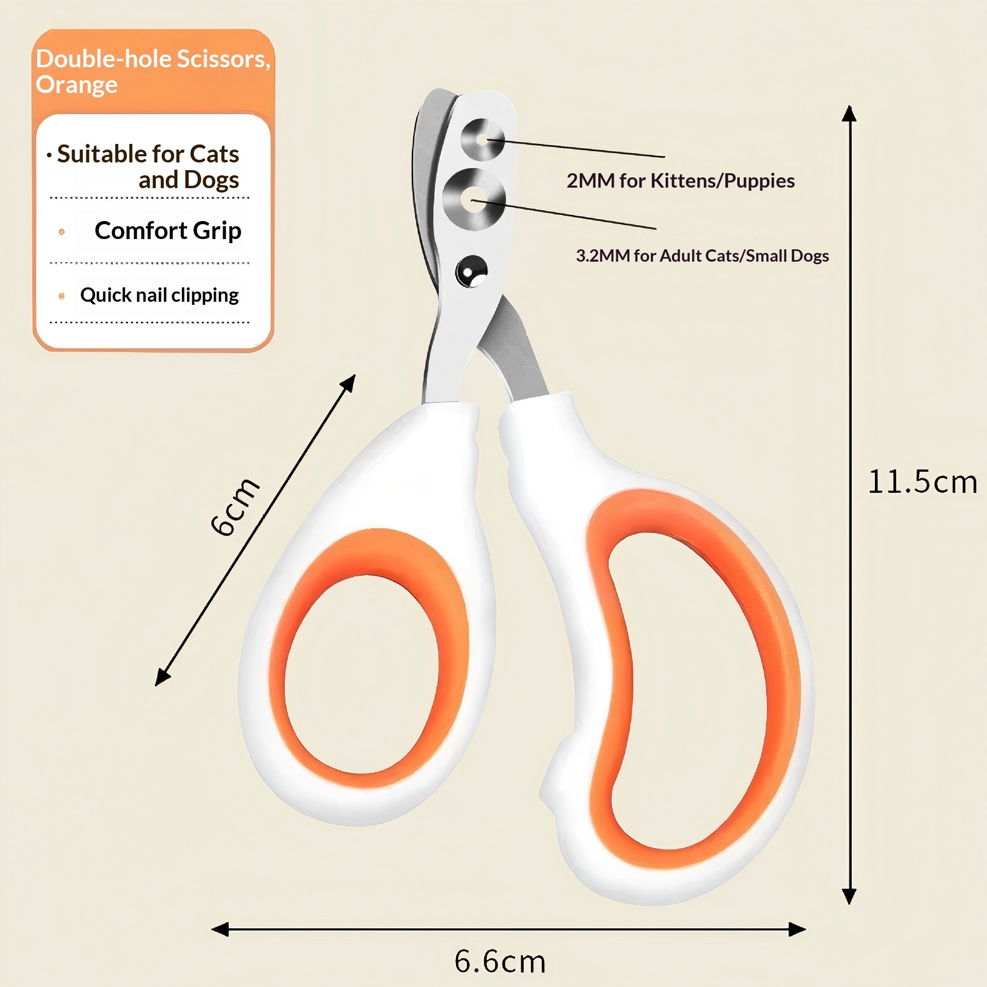 Double trou orange