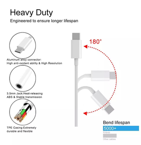 C型至3.5毫米母插孔aux电缆音频适配器 - Product Image 5