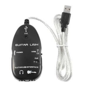 Cable de efectos de guitarra USB Cable de enlace Cable de interfaz Enlace de guitarra Enlace de interfaz Adaptador de guitarra de audio para PC - Product Image 1