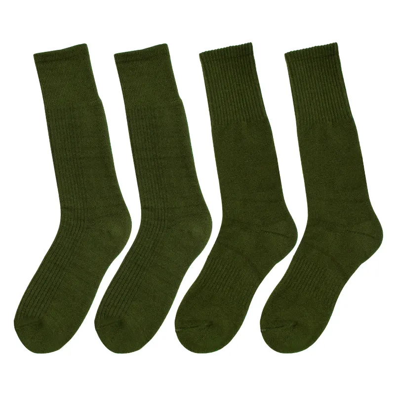 Chaussettes de chasse randonnée hommes femmes luxe épais noir militaire vert tricoté à la main pure polaire alpaga mérinos cachemire laine lit