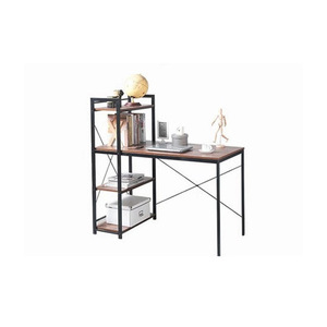 Escritorio de ordenador con estantes de almacenamiento de 3 capas, mesa de ordenador de uso doméstico, de 2 a 3 niveles - Product Image 3