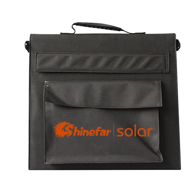 portable solar panel foldable 80w 90w 120w OEM customized high efficiency black