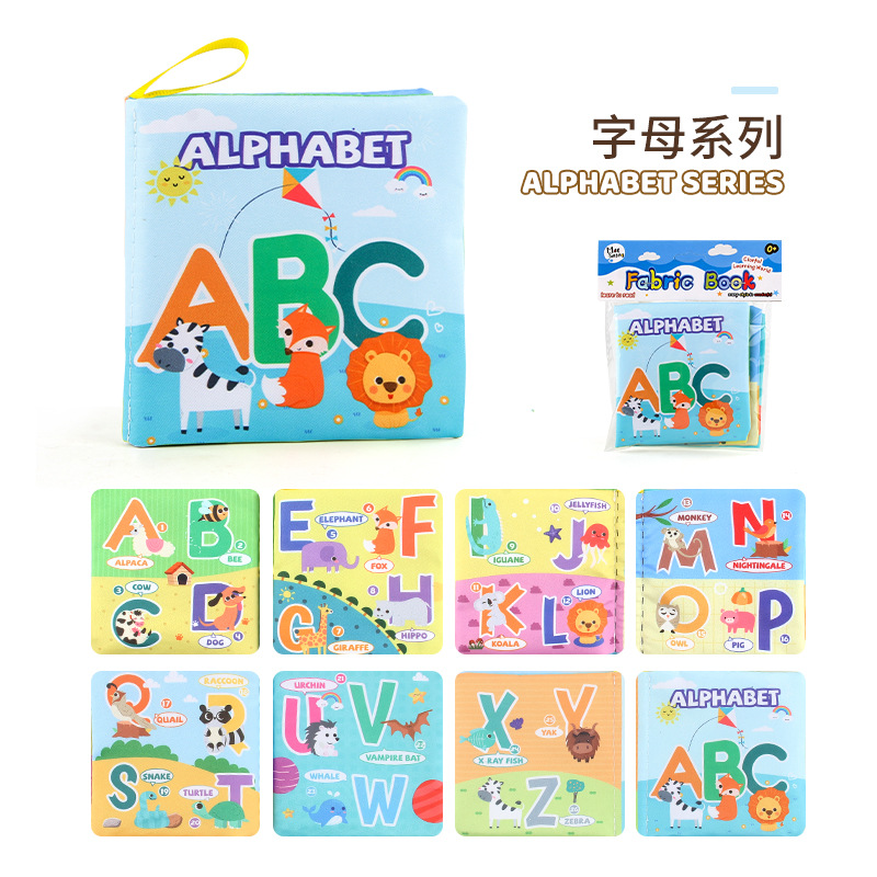 Livre en tissu alphabet 8 faces 4 pages 23g