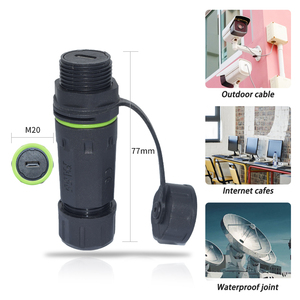 PRADYKOO Custom <strong>24pin</strong> IP68 Waterproof Electrical Connector <strong>Adapter</strong> M8 M12 Model Copper Metal Nylon Type-C Male/Female Connectors - Product Image 2