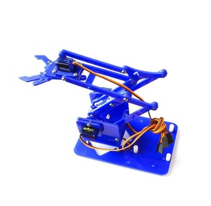 4 Dof Un-assemblaggio Robot meccanico acrilico manipolatore artiglio per Arduino Robot braccio fai da te Kit Robot programmabile Starter Kit