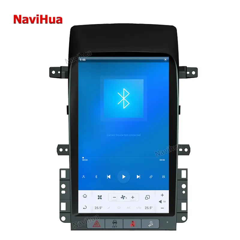 NaviHua Pemutar DVD Navigasi GPS Mobil Android 13.6 Inci 11.0 untuk Gaya Tesla Chevrolet Captiva 2008-2012 Menjaga AC Asli