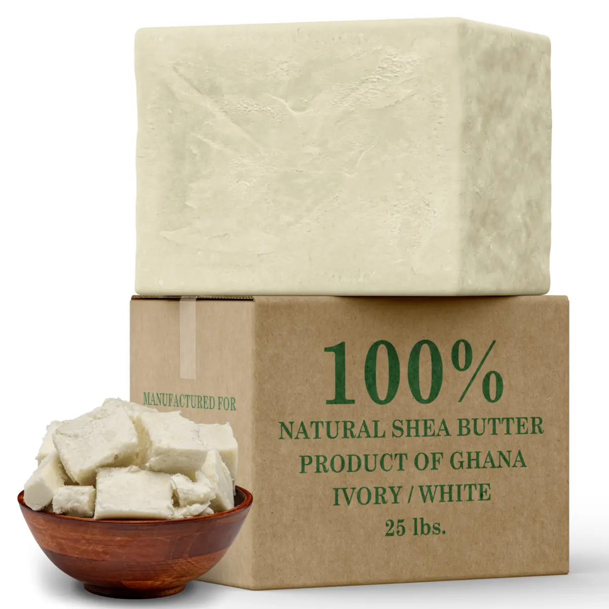 1Kg all'ingrosso 100% puro odore naturale buon grado di cosmetici non raffinato avorio africano burro di karité grezzo alla rinfusa forma biologica Ghana