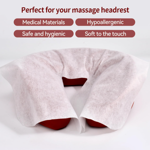 Toalha de massagem não tecida descartável Soft Non-Woven tecido U-Shaped buraco travesseiro toalha para SPA e massagem facial - Product Image 5