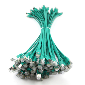 สายแพทช์แบนแบบบางเครือข่าย FTP CAT7 CAT6A บรรจุเป็นกลุ่ม0.3เมตรชิลด์32AWG Cat6a สายเคเบิลอีเธอร์เน็ตสายแพทช์แบน CAT7 - Product Image 2