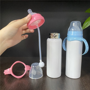 Abd depo ücretsiz kargo <span class=keywords><strong>8oz</strong></span> 240ml bebek vakum yalıtınız yalıtımlı damlatmaz bardak silikon orta akış meme ile DIY baskı için