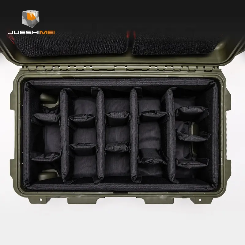 Flight Case in plastica personalizzata 212X custodia protettiva per obiettivo della fotocamera con guscio rigido impermeabile antiurto con divisori imbottiti