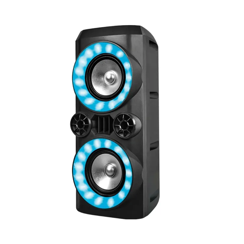 2022 DJ الصوت نظام 6.5 بوصة كبيرة مضخم صوت المسرح المنزلي في الهواء الطلق عربة رخيصة boombox المتكلم مع LED ضوء وماض