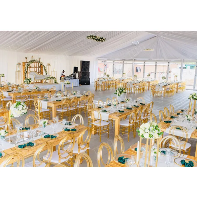 250 Orang Tenda Luar Ruangan Sementara Pernikahan Tenda Atap Atas Tirai Menghiasi Tenda Pesta Gala