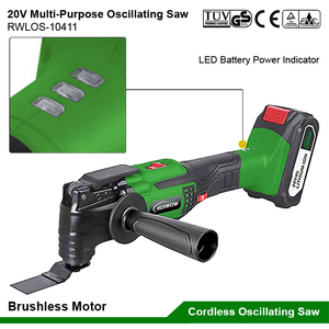 20V Lithium Battery Electric Cordless <strong>Multi</strong> Purpose <strong>Function</strong> <strong>Oscillating</strong> <strong>Tools</strong> Sanding Cutting Scraping Reciprocating Swing Saws - Product Image 4