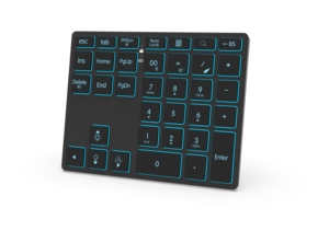 Mini teclado numérico modelo Dual inalámbrico de 2,4G, teclado numérico recargable retroiluminado RGB con teclado numérico con cable, portátil, nueva condición