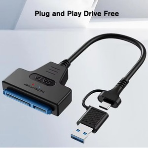 High Quality 2 in 1 SATA to <strong>USB</strong> Cable <strong>USB</strong> 3.0/3.1 Hard Disk Adapter Compatible With 2.5-inch Hard Drives and SSD UASP Support - Product Image 2