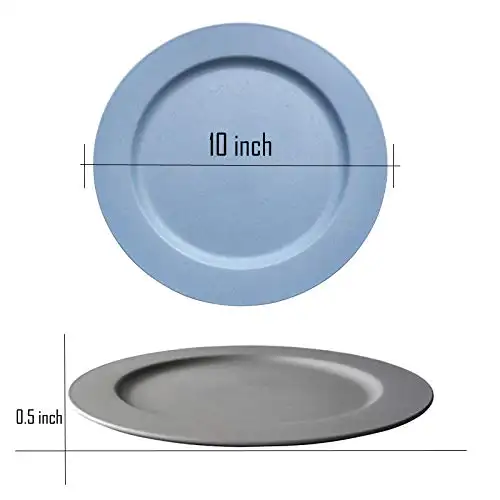 لوحة بلاستيك خالية من مادة BPA للبيع بالجملة أطباق من الألياف القابلة لإعادة للكسر على شكل دائري