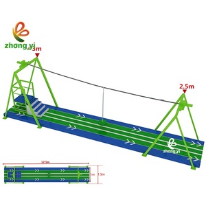 Tùy Chỉnh Thể Thao Phiêu Lưu Lớn Vui Chơi Giải Trí Công Viên Trampoline Công Viên Không Khí Trong Nhà Rider Zip Dòng Thiết Bị Cho Trẻ Em Và Người Lớn - Product Image 4