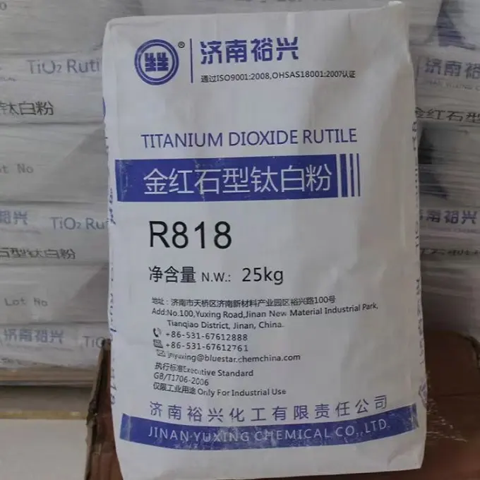 Vente d'échantillon gratuit, test de qualité, premier fabricant chinois, dioxyde de titane, r818