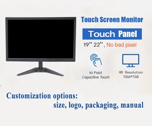 Monitor LED de pantalla plana de 19 pulgadas Pantalla táctil capacitiva Monitor USB Monitor de pantalla multitáctil de 10 puntos - Product Image 3