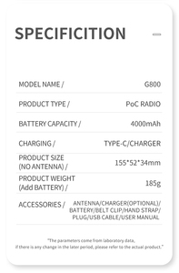 HYDX G800 Netzwerk 4G LTE POC Funkgeräte mit GPS Handheld Walkie Talkie Intercom Globale Kommunikation <span class=keywords><strong>IP</strong></span>-Radio