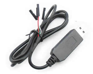 PL2303สาย USB to TTL Serial พร้อมขั้วต่อส่วนหัวขาตัวผู้และตัวเมีย4ขาสายดีบักสำหรับราสเบอร์รี่ Pi - Product Image 3