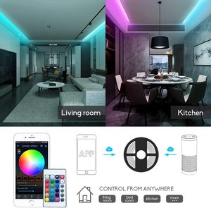OEM Smart Life Output Wireless telecomando LED Controller Alexa Google Home Tuya 12V Wifi Mesh BLE APP Multi RGB Led Strip Controller