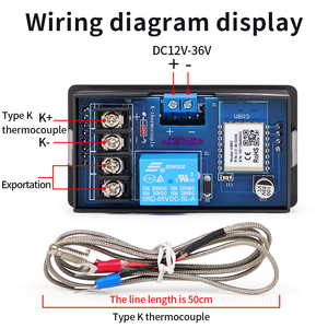 High Precision Digital Temp <strong>Controller</strong> ZFX-TW01 <strong>Temperature</strong> Control Thermostat With Sensor - Product Image 2