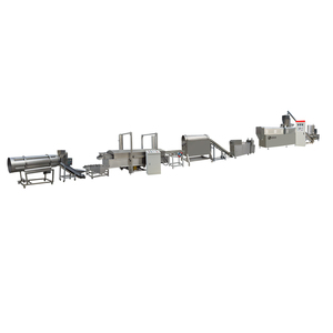 Fornitore di fabbrica fritto sbuffante di mais snack Twin vite estrusore per friggere trombe di mais rotola pasta fritta Twist snack linea di produzione