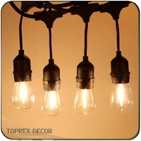 Toprex Multifunktions-Kunststoff LED-Filament Festival String Light S14 Glühbirne Outdoor-Lichterketten 20m Für Weihnachten Dekorativ - Product Image 2