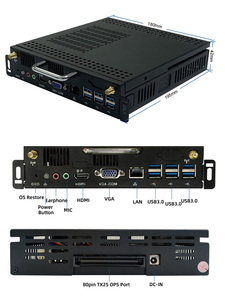 Core 7th Gen i5 7300HQ i7 7700HQ 4G DDR3 128G Msata SSD WIFI 80 pines TX25 OPS Mini ordenador portátil - Product Image 4