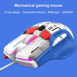 Mouse da Gaming cablato, Mouse ottico 6 DPI regolabile con 10 pulsanti programmabili, Mouse per Computer USB ergonomico con RGB colorato - Product Image 3