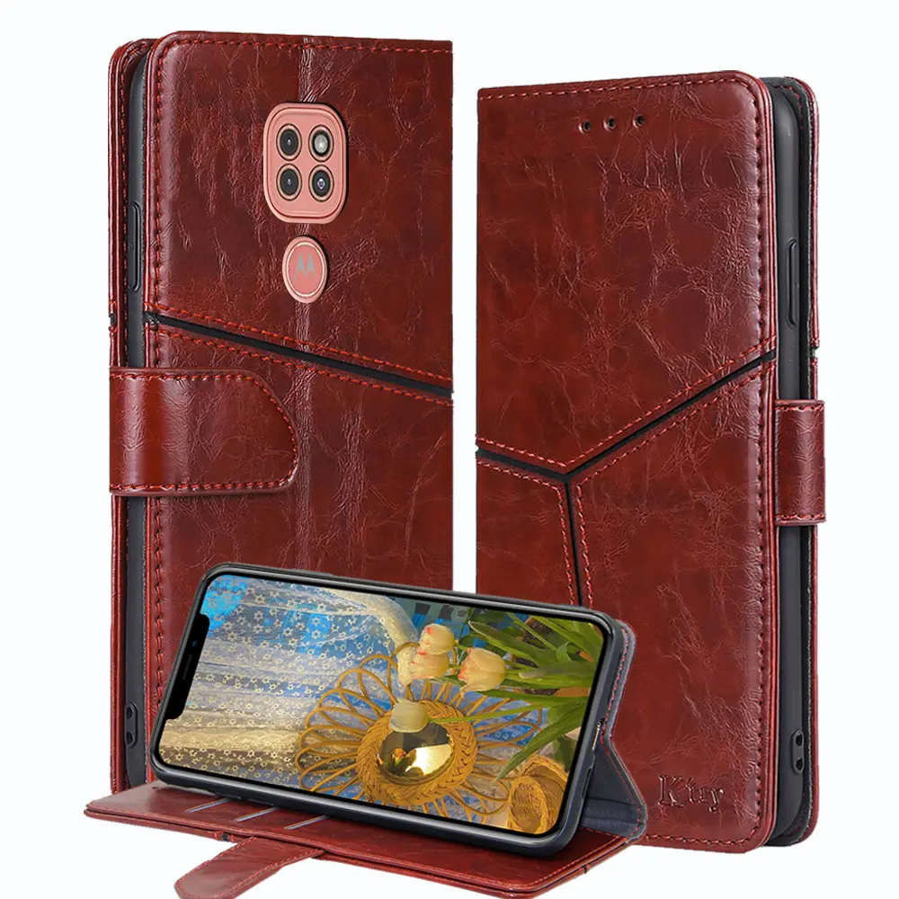 Противоударный чехол для сотового телефона Motorola G50 G9 G8 G7 G6 G5 G4 Plus G9 G8 Play G8 Power Lite, кожаный чехол-бумажник с откидной крышкой