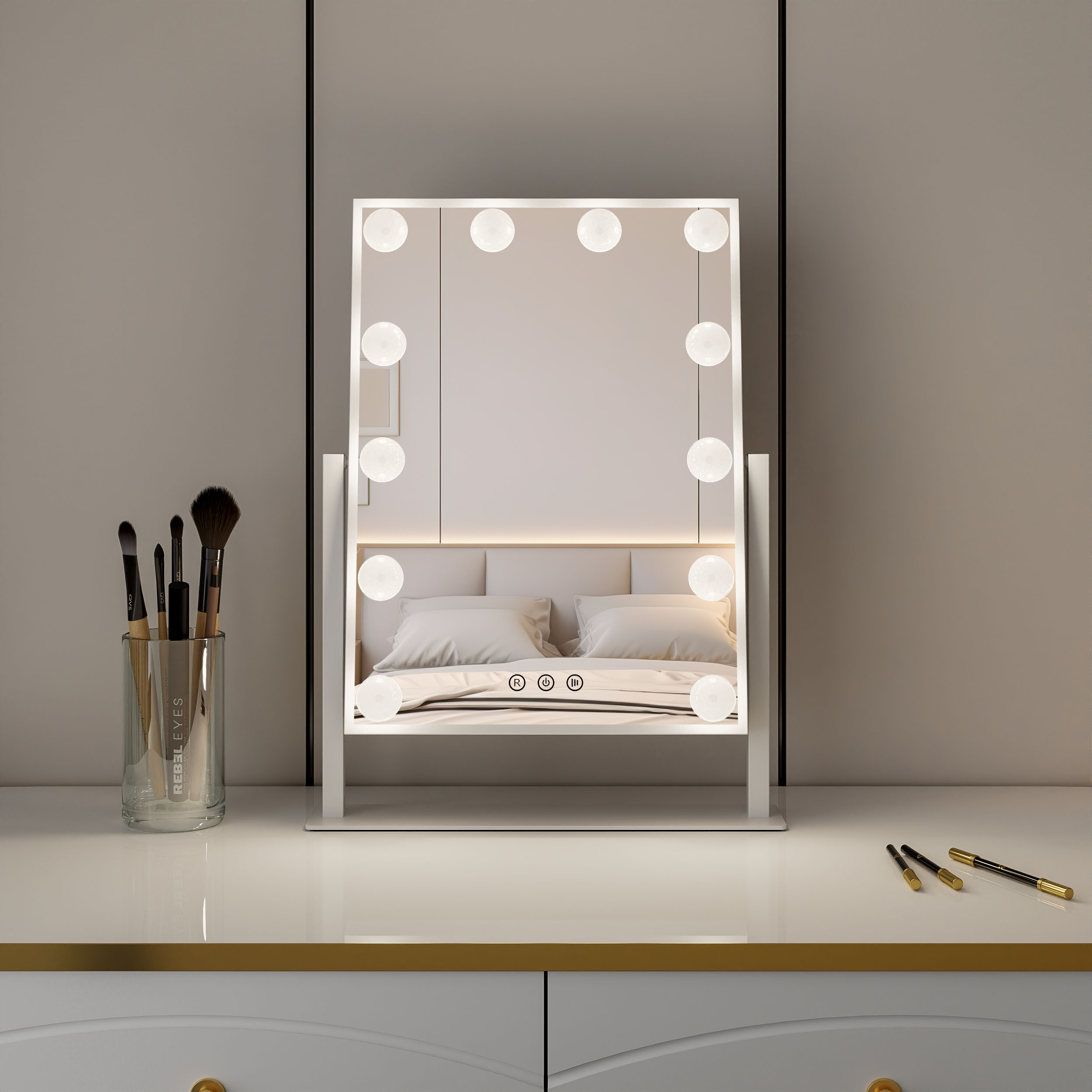 DP330 Bulb Vanity Mirror