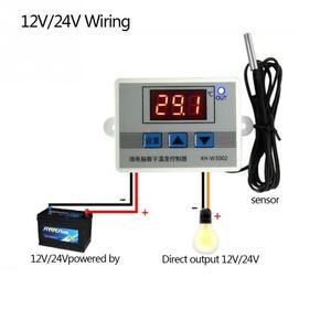 DC12V/24V/AC220V XH-W3002サーモスタットデジタルLED温度コントローラー10Aサーモスタット制御スイッチ - Product Image 5