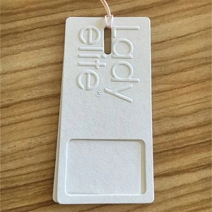 <strong>High</strong> <strong>Quality</strong> Debossed Garment Tags Custom Luxury Cotton Paper Embossed Clothing Tags Product Label Hang Tags With Free <strong>String</strong> - Product Image 5