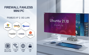 エンタープライズソフトルーターPfSenseファイアウォールゲートウェイ2DDR4Intel Ce-leron J4125 6 RJ45 Lan Intel i225V 2.5G RS232 ComファンレスミニPC - Product Image 5
