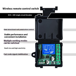 LED-Zugangs kontroll lampen schalter mit einer Fernbedienung ABS-Material Festcode RF Drahtlose Kommunikation für Garagen 5V-30V - Product Image 6