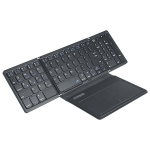 Slim Mini 81 Teclas Touchpad plegable Teclado recargable Android Ios Smartphone Tablets BT Teclado inalámbrico para uso de Ipad - Product Image 4