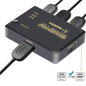 Interruptor HDMI 3x1 de alta calidad, convertidor divisor DE Control IR, 4K60Hz, HDCP 2,2, 3 puertos, conmutación automática, hdmi - Product Image 3