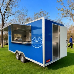 ZZKNOWN Camion de nourriture Pasta Chariot de dessert mobile Concession alimentaire Remorque Magasin de camion mobile Camion de bonbons Chariots de nourriture à vendre - Product Image 3