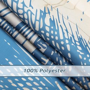 Hiện Đại Cổ Điển Hải Lý Thiết Kế Màu Xanh Vàng La Bàn Neo Ngọn Hải Đăng Không Thấm Nước Polyester Rèm Tắm Móc Cho Phòng Tắm Sử Dụng - Product Image 2