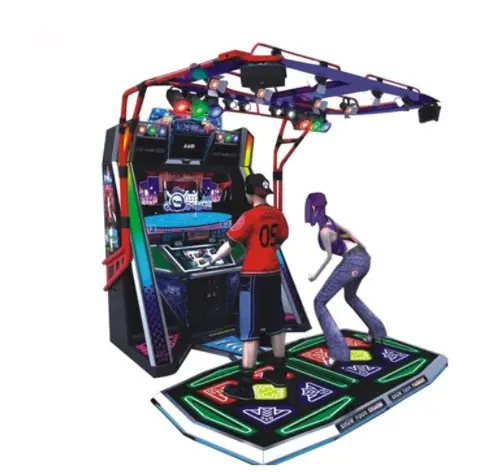 Máquina de juego de baile con simulador de música de vídeo Arcade que funciona con monedas | Videojuego de baile de parque de atracciones para centro de juegos