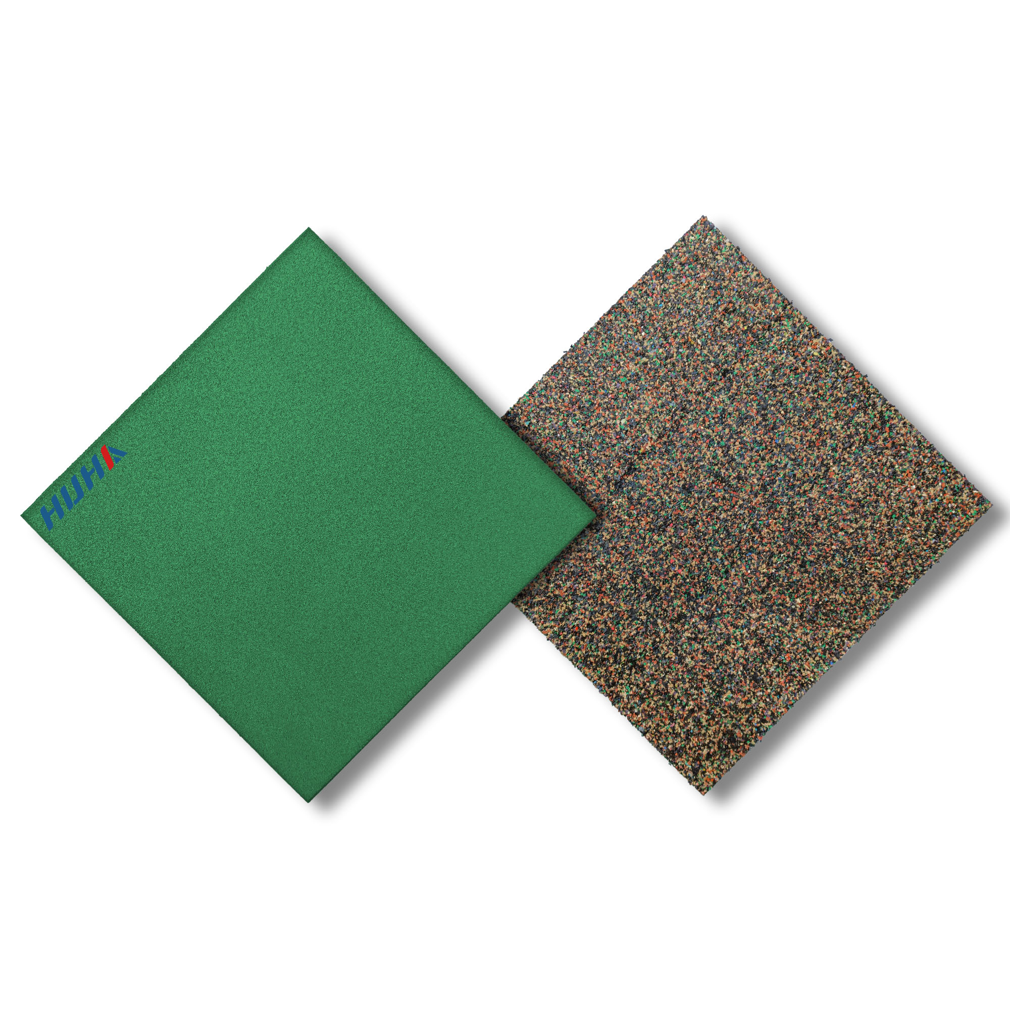Green, 15mm thick, 50x50cm, Flat bottom