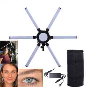 JingYing מפעל מחיר זול DMX512 6 זרועות נייד צילום וידאו תמונה led איפור אור למכירה