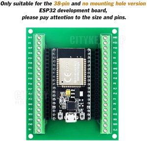 ESP-WROOM-32 scheda di sviluppo del microcontrollore ESP32 espansione Breakout scheda GPIO 1 in 2 per la versione stretta a 38pin - Product Image 3