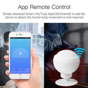 <strong>PIR</strong> Human <strong>Motion</strong> <strong>Sensor</strong> Tuya Wifi Human Body Detector Wireless Remote Control Alarm System Smartlife Alexa Home Automation - Product Image 4