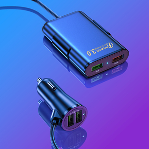 2024 HG 8A Front / Back Seat 4 Port USB Quick Charge 3.0 Car <strong>Charger</strong> for SmartPhone - Product Image 5